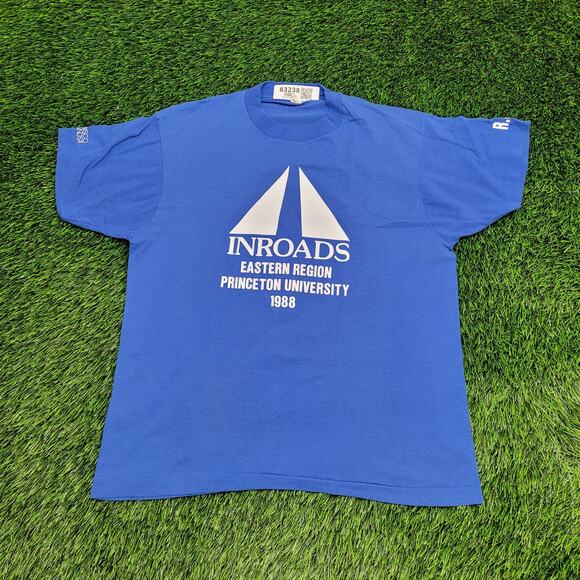 Vintage 80s Inroads Princeton University Shirt Medium 19x24 USA Made - Picture 1 of 14